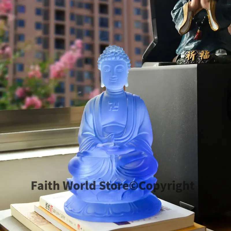 Resin Art India - 21CM wysokości # Greco-buddyjski talizman świątyni
