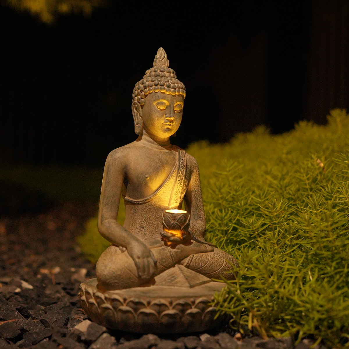 Statuetka Buddy zasilana energ – Resin Art India recenzja i cena