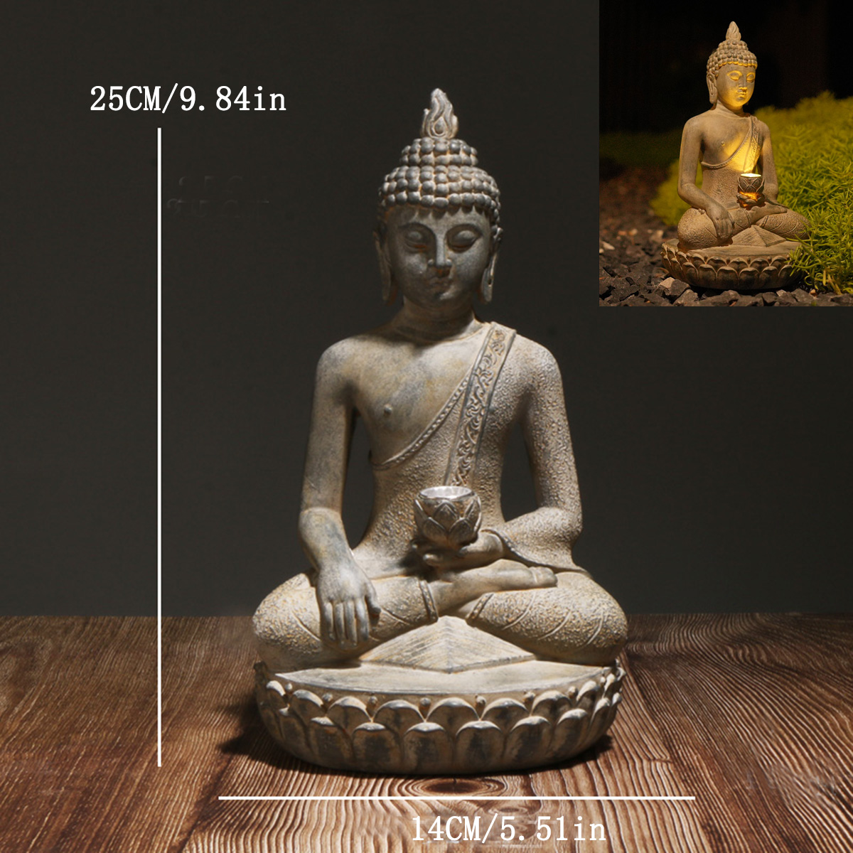 Statuetka Buddy zasilana energ – Resin Art India recenzja i cena