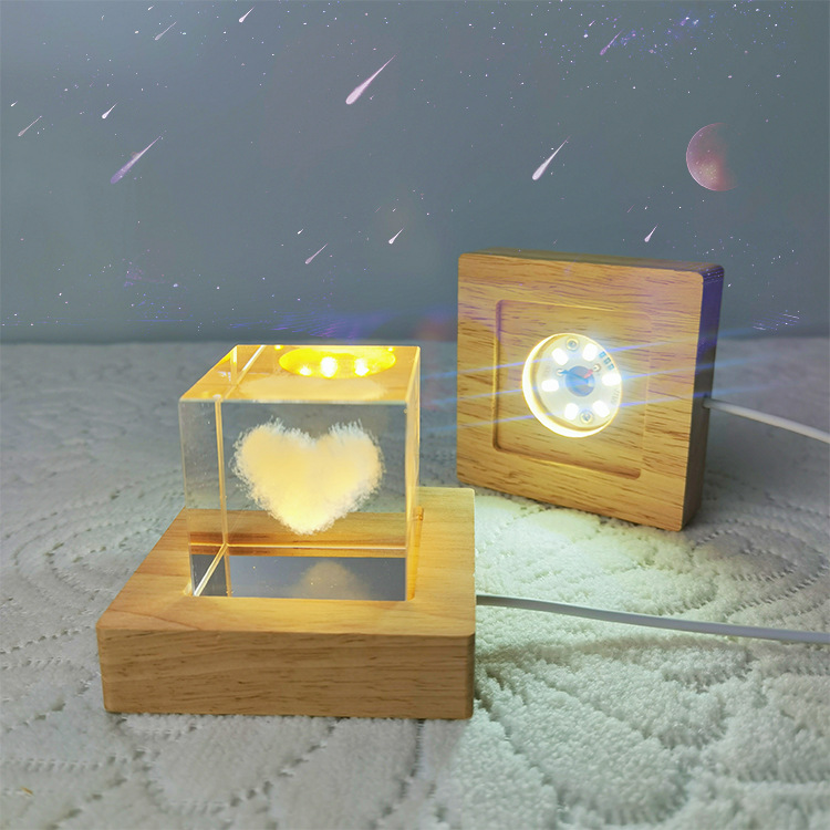 Kwadratowe oświetlenie LED Pod – Resin Art Wooden Tray recenzja i cena